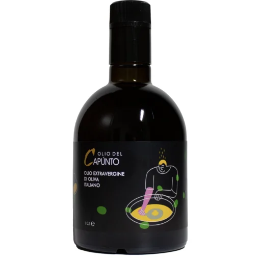 Bottiglia olio extravergine di oliva italiano